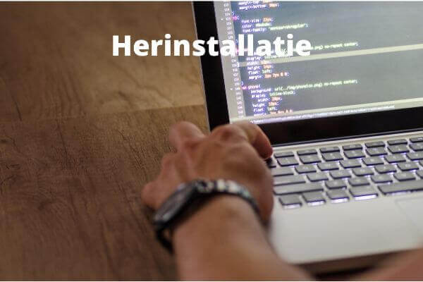 Herinstallatie herinstallatie afbeelding